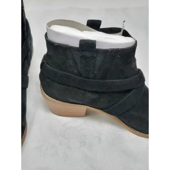 Cole Haan 255303 Womens Jensynn Pull-on Suede Booties Black Size 9 B - Picture 3 of 8